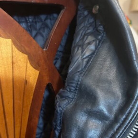 Rare 1970s Harley Davidson Leather Jacket with Spleen Guard/Belt SZ. 40 - Picture 14 of 16